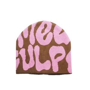 MEA CULPA Fun Day Beanie Brown & Pink
